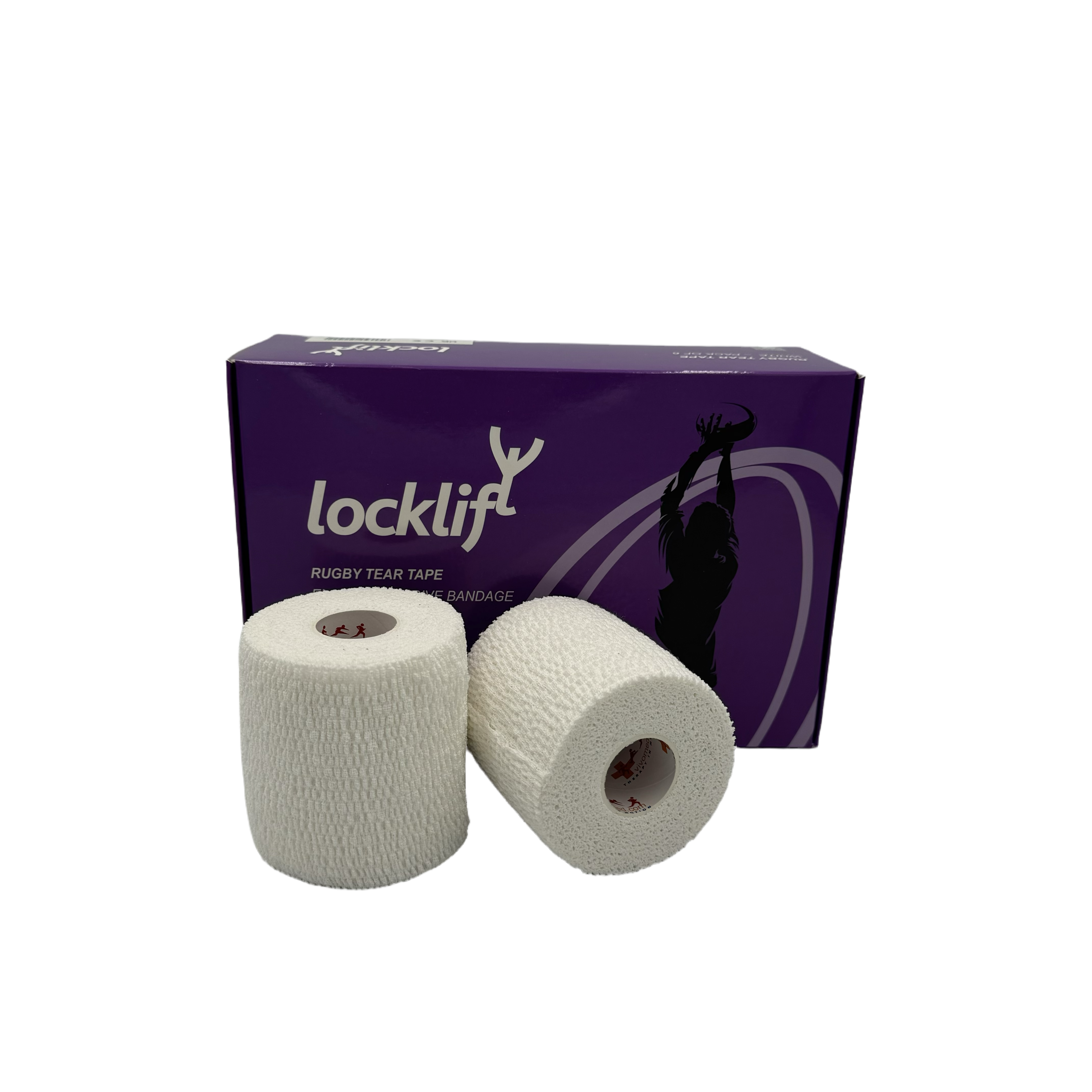 locklift tear tape - rugby thigh sport tape 7.5cms x 6.9m