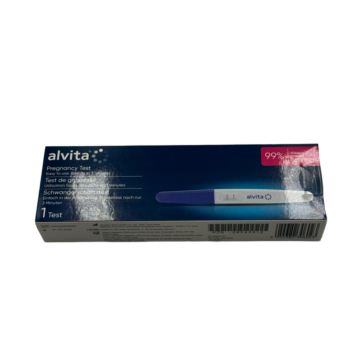 ALVITA PREGNANCY TEST SINGLE