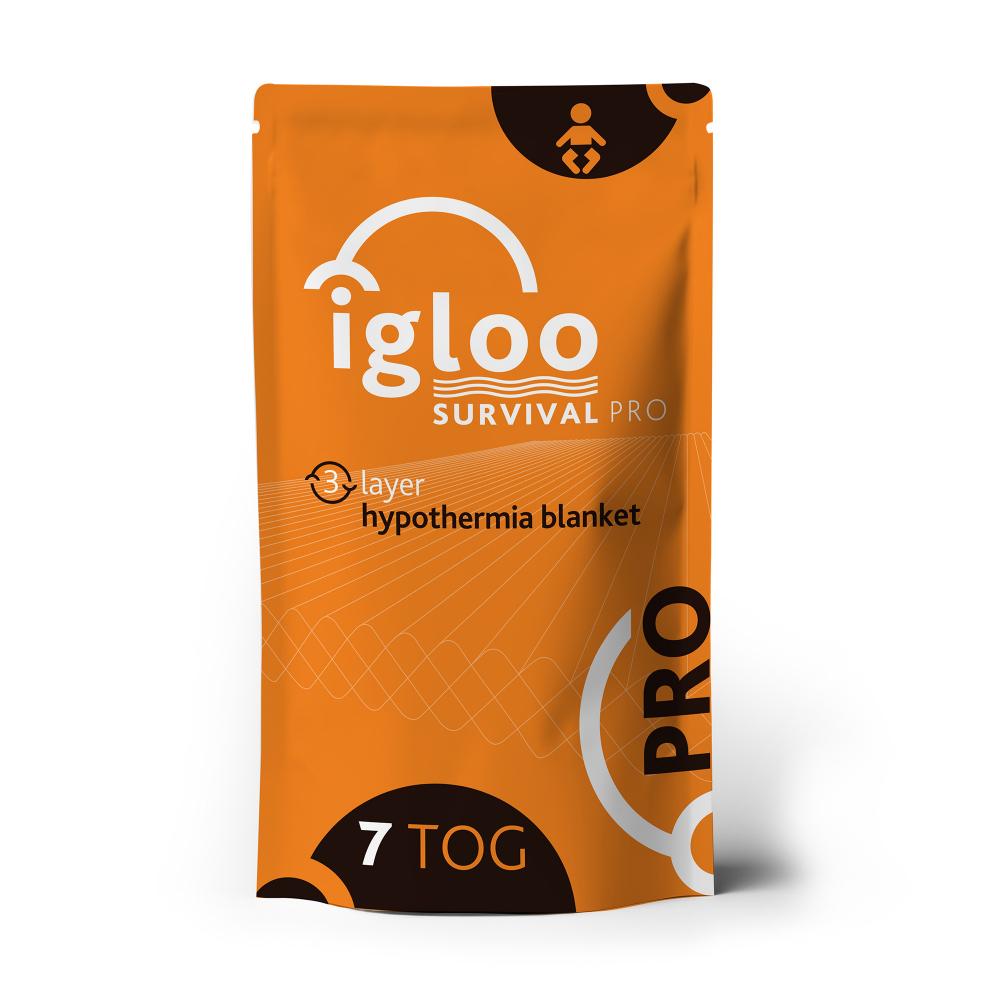 Igloo Pro Hypothermia Blanket - Baby - Emergency Orange