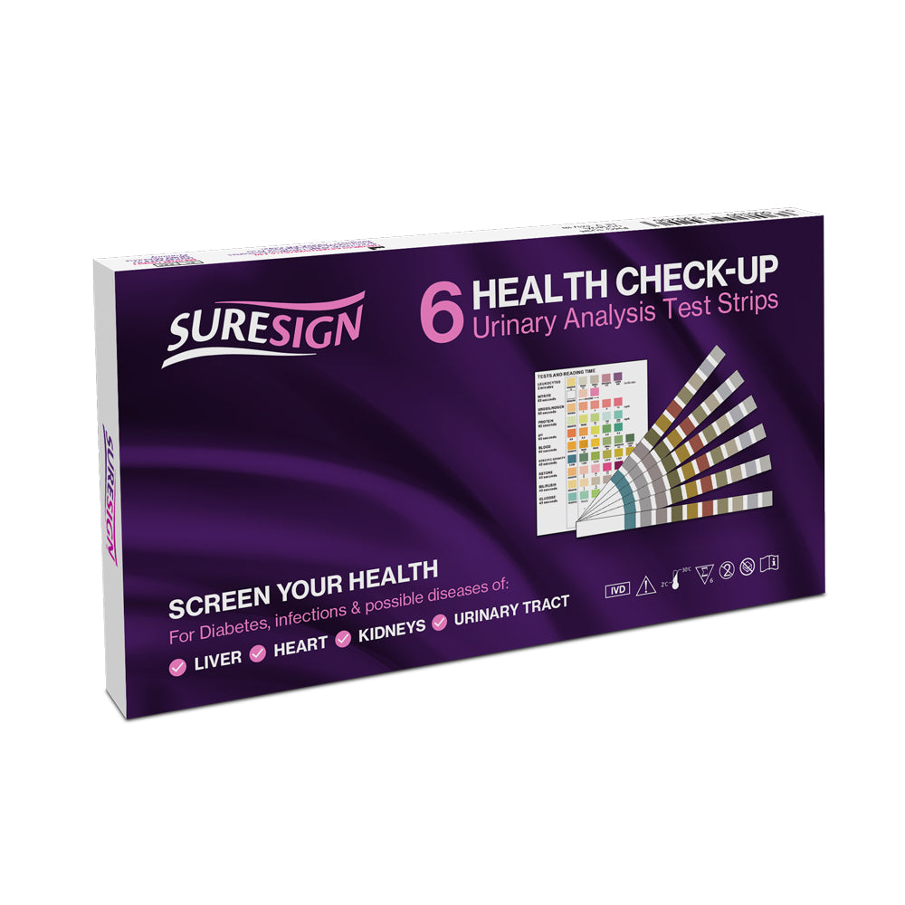 Suresign Health Check Up Urinary Analysis Test Strips - 6 Pack