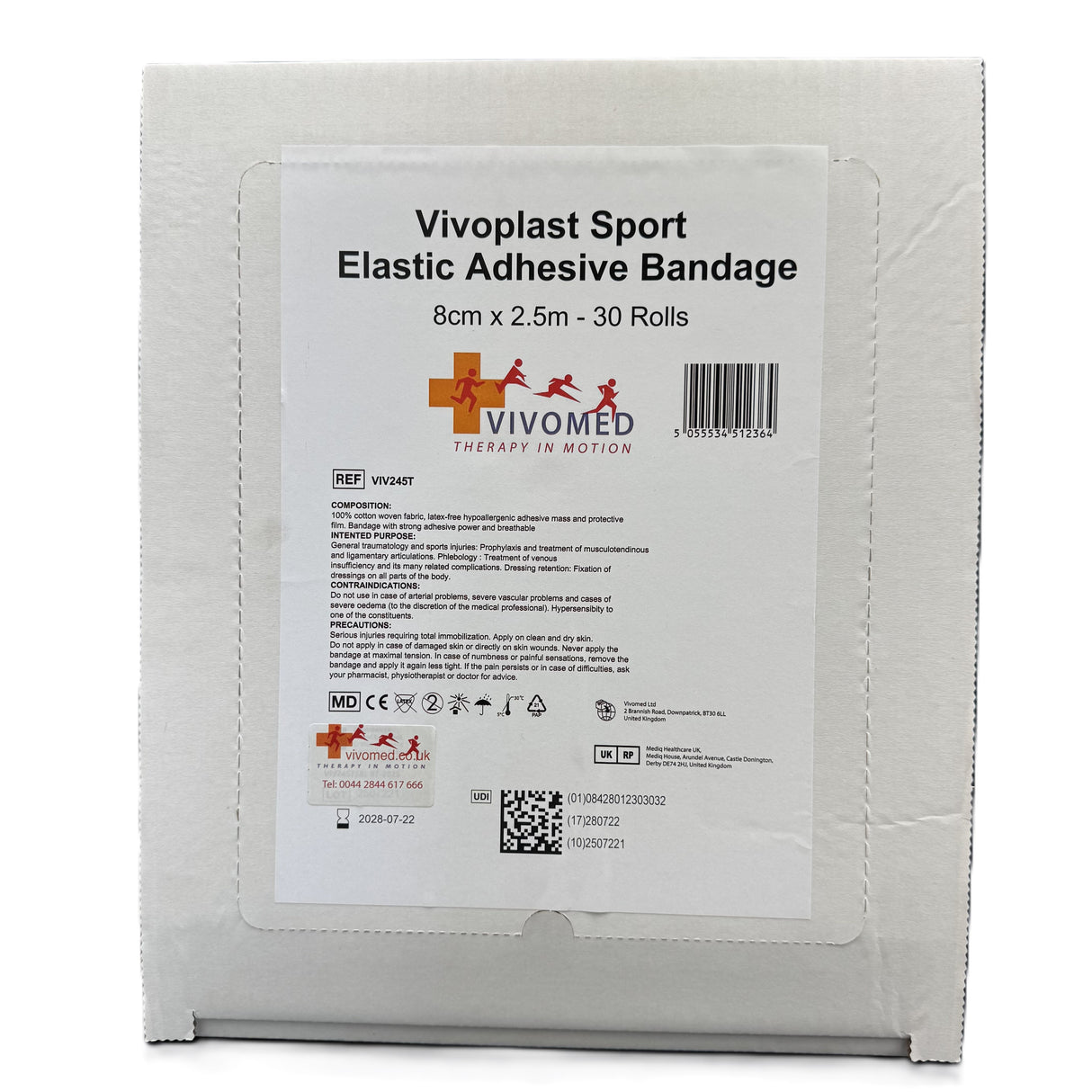 Vivomed Vivoplast Sport Elastic Adhesive Bandage (EAB)