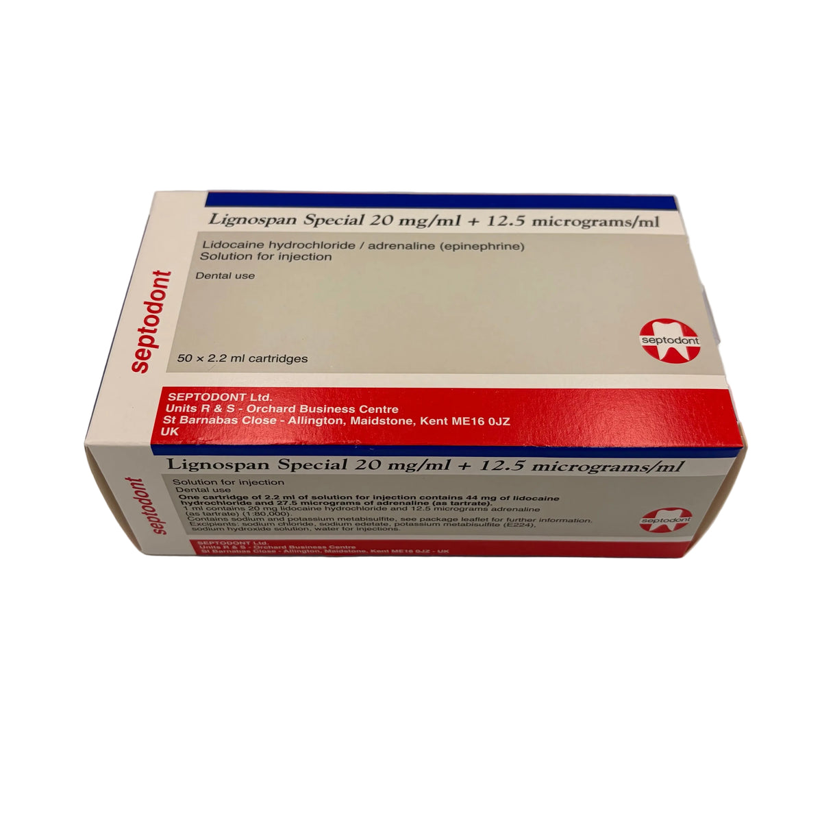 LIGNOSPAN SPECIAL 2% 2.2ML (50)
