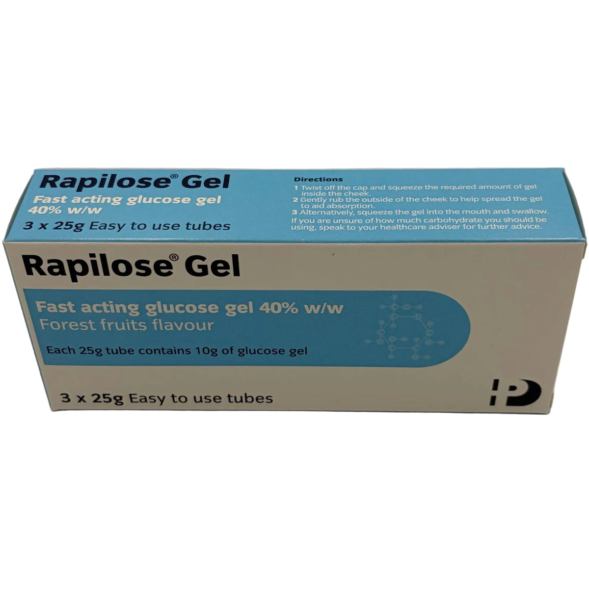 RAPILOSE GLUCOSE ORAL GEL 40% (3X25G)