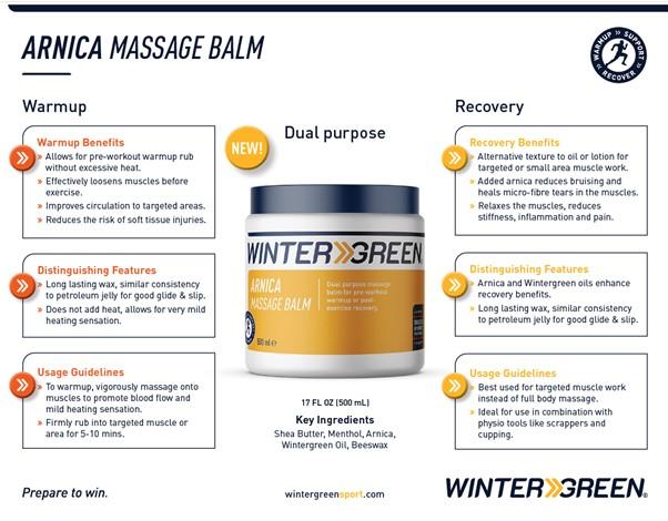 Wintergreen Arnica Massage Balm 500ml