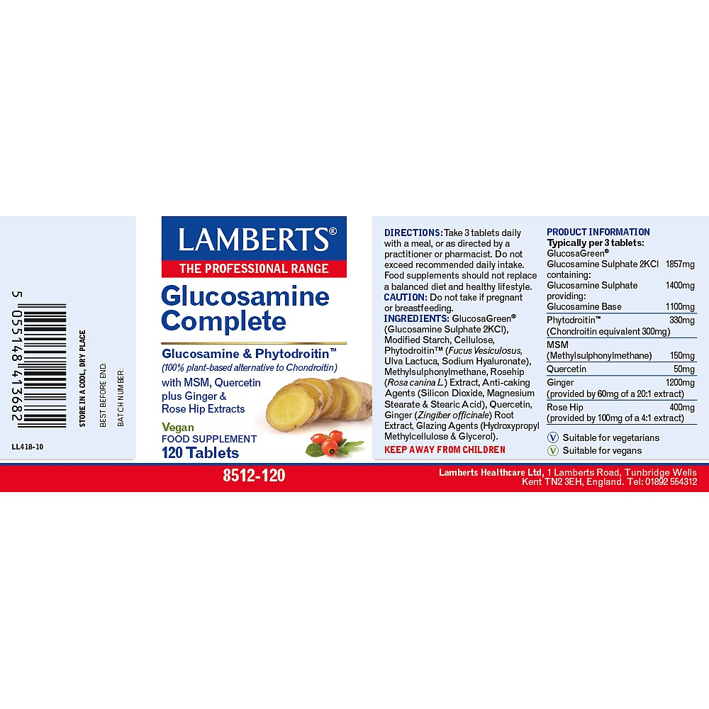 Lamberts Glucosamine Complete - 120 Tablets