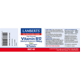 Lamberts Vitamin B12 1000ug High Strength - 60 tablets