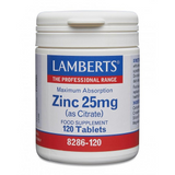 Lamberts Zinc 25mg (as Citrate) 120 Tablets
