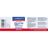 Lamberts Vitamin D3 2000iu - 120 Capsules