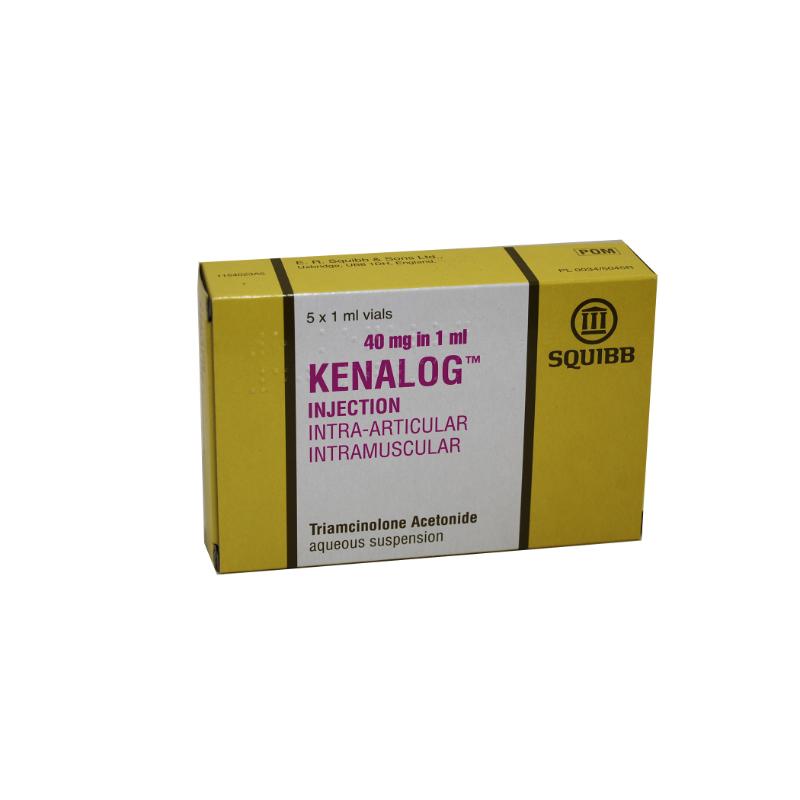 KENALOG (triamcinolone acetonide) I/M INJ 40MG/ML 1ML VIAL (5)