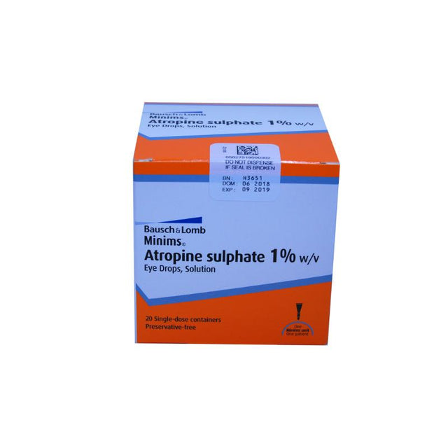 MINIMS ATROPINE SULFATE 1% BP (20)