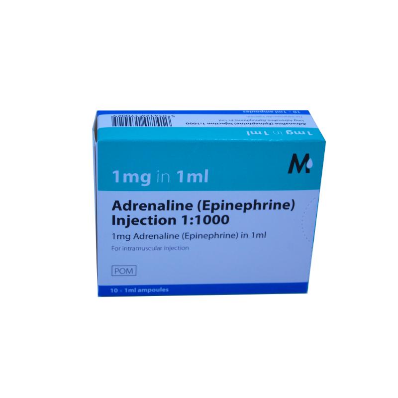 ADRENALINE INJ 1-1000 1ML (10)