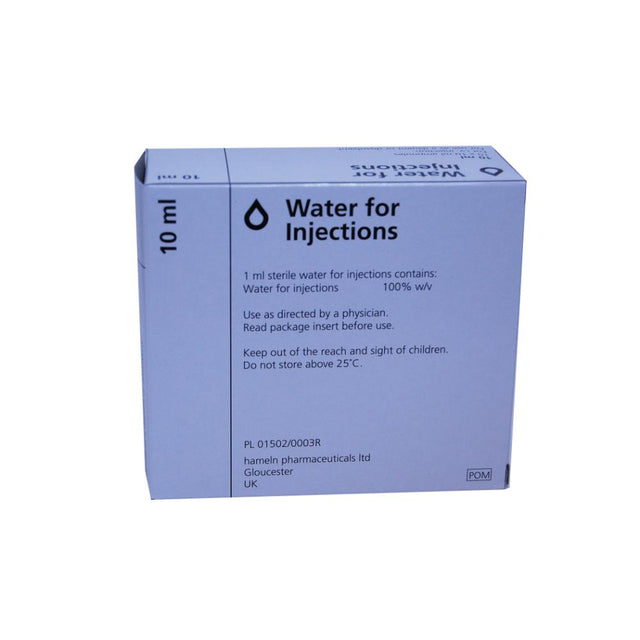WATER FOR INJECTION BP AMP (10X10ML)