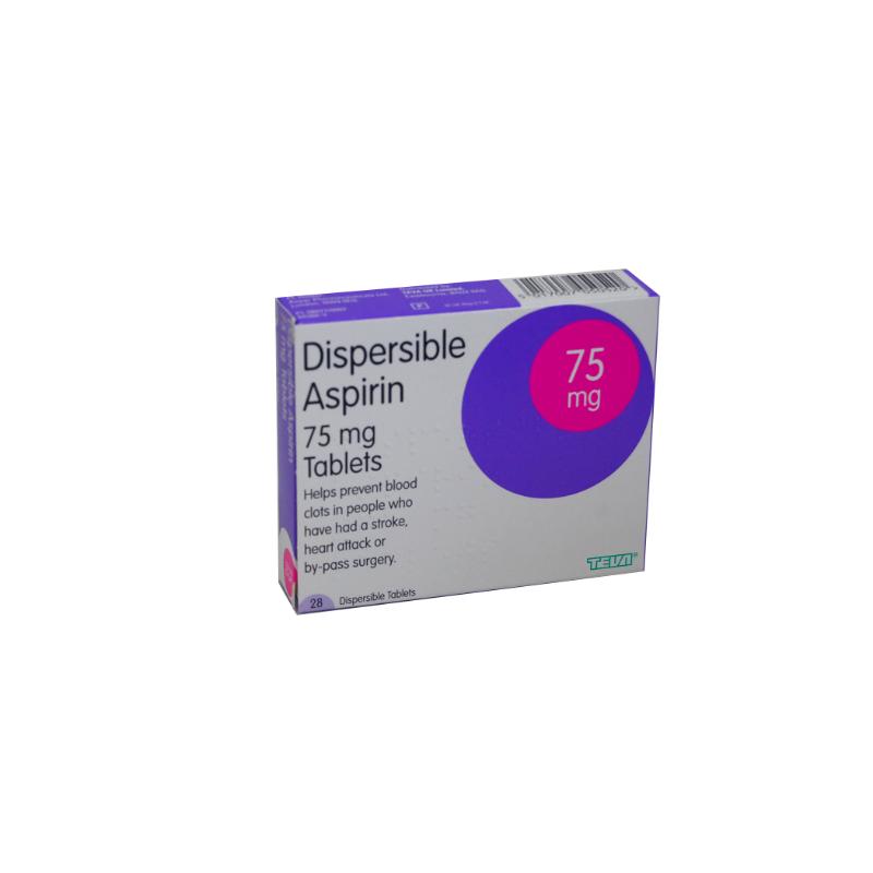 ASPIRIN DISPERSIBLE TAB 75MG (28)