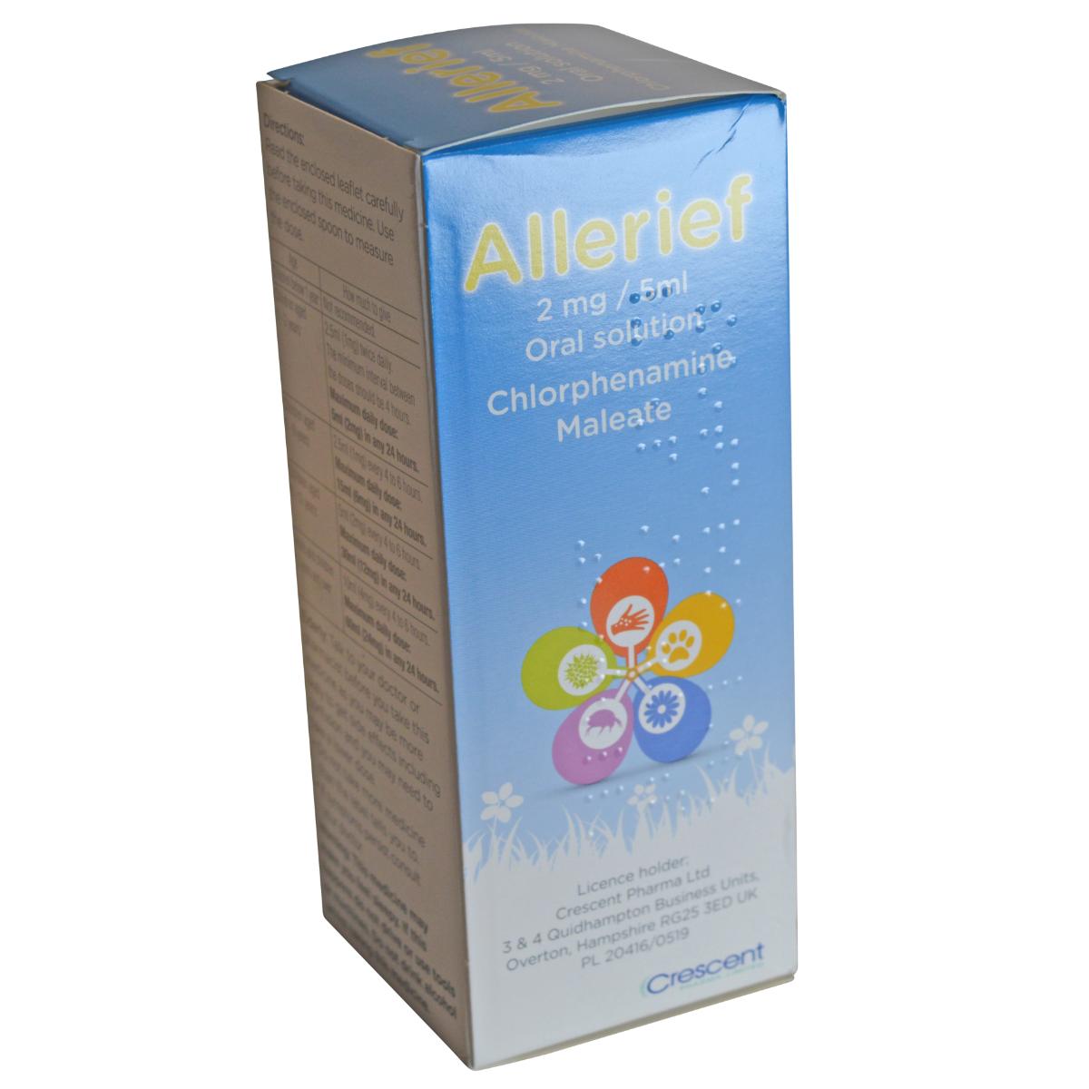CHLORPHENAMINE ELIXIR 2MG/5ML SF 150ML
