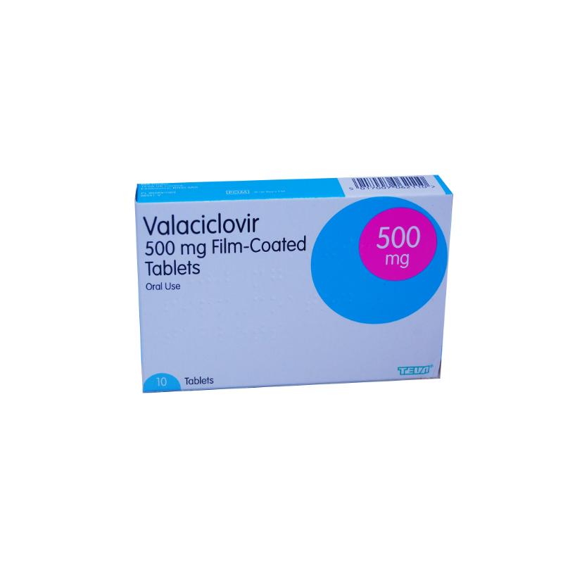 VALACICLOVIR TAB 500MG [TEVA] (10)