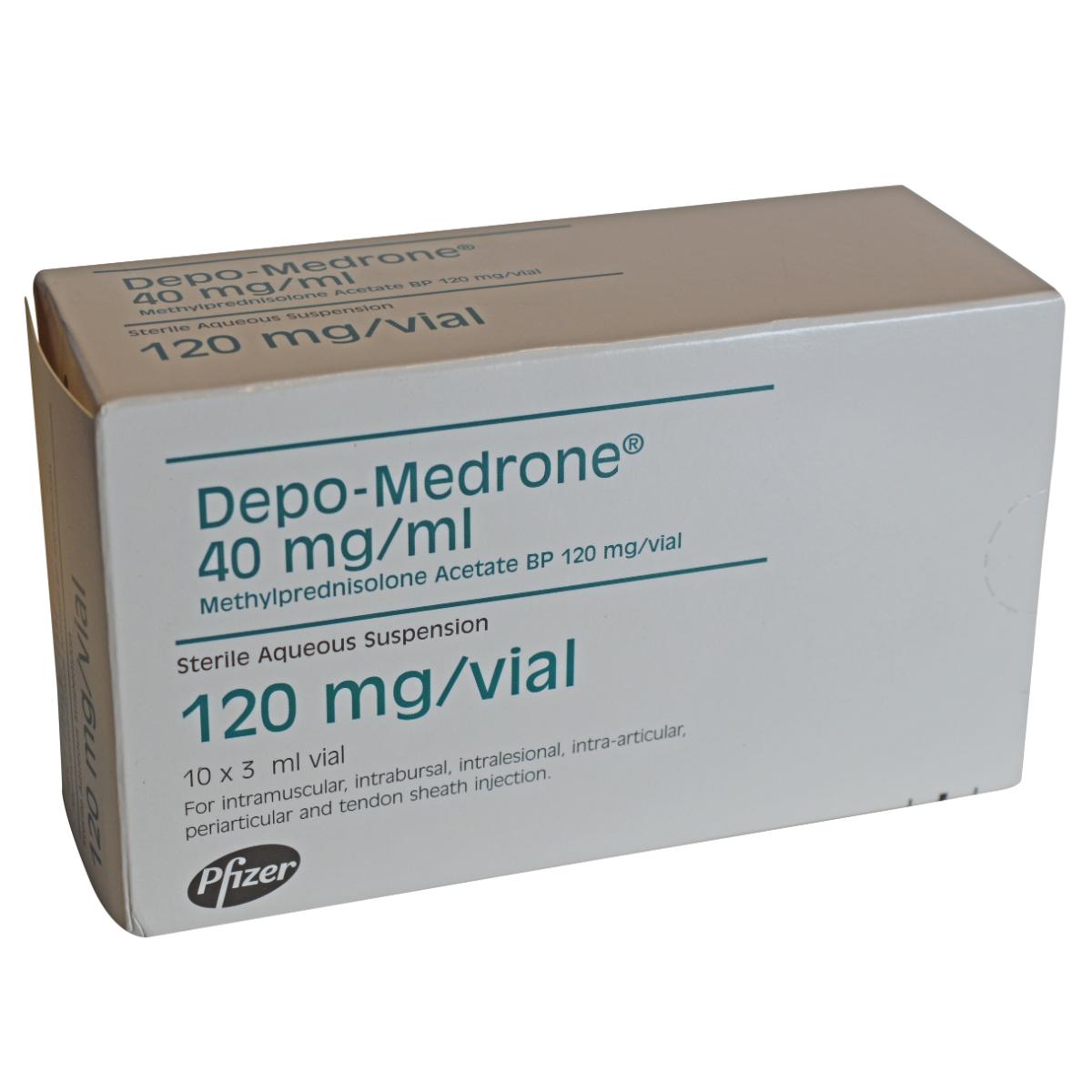 DEPO-MEDRONE (methylprednisolone) 40MG/ML VIAL (10X3ML VIALS)