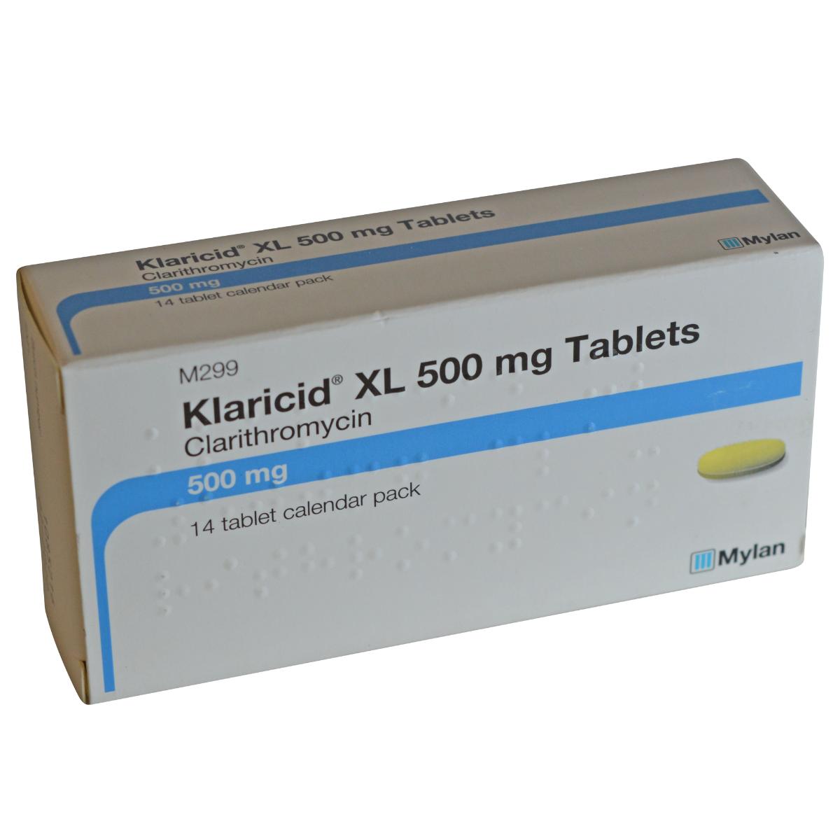 KLARICID (CLARITHROMYCIN) TAB 500MG (14)