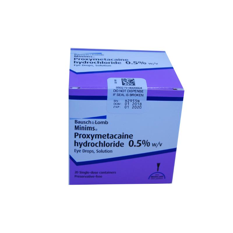 MINIMS PROXYMETACAINE HYD 0.5% (20)