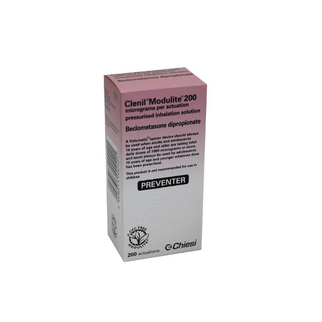 CLENIL (beclometasone) MODULITE CFC FREE INHALER 250MCG