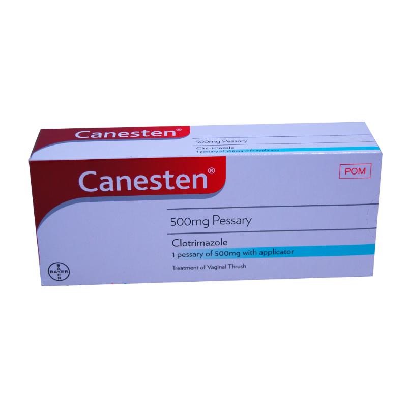 CANESTEN (clotrimazole) PESSARY 500MG [POM PACK] (1)