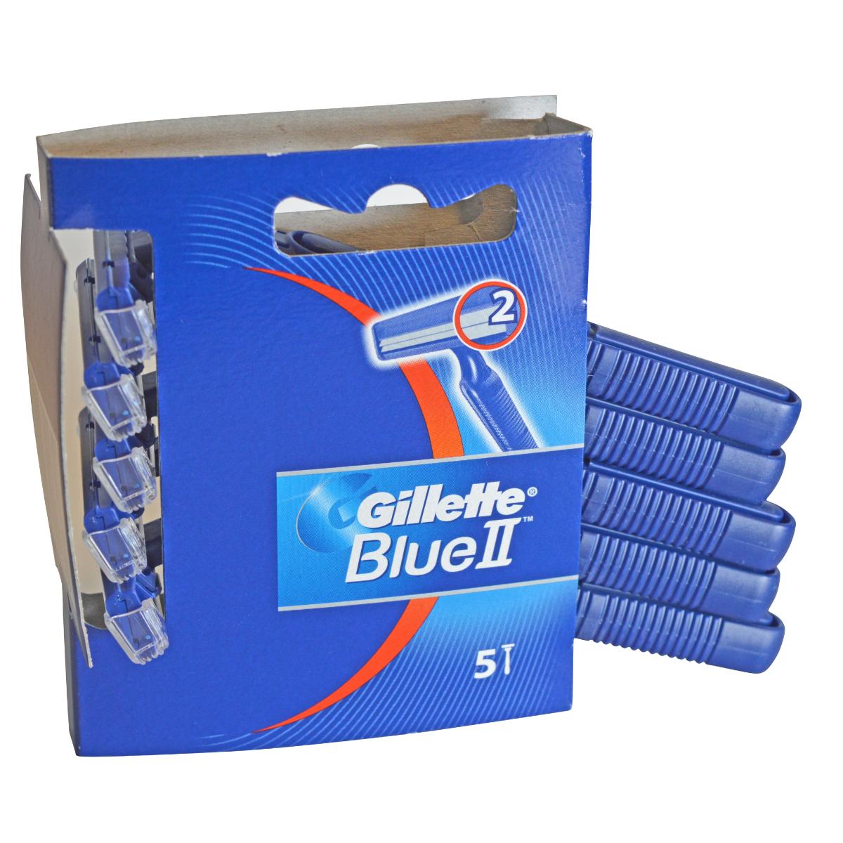 GILLETTE BLUE II DISP FIXED HANDLE (5)