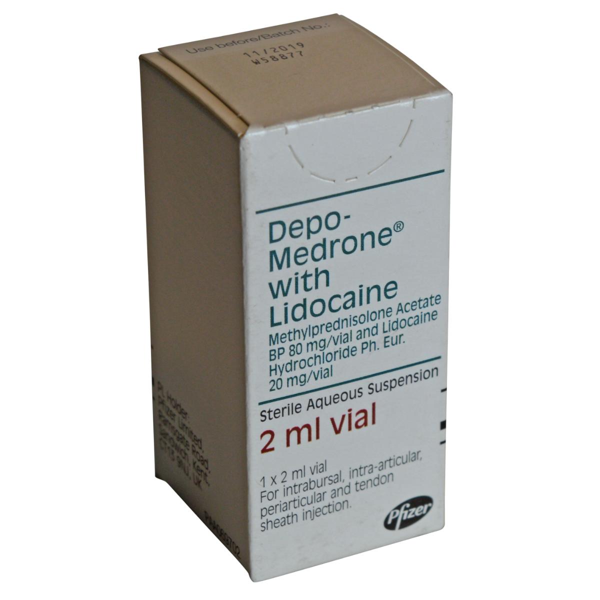 DEPO-MEDRONE C LIDOCAINE 40MG/ML VIAL (2ML)