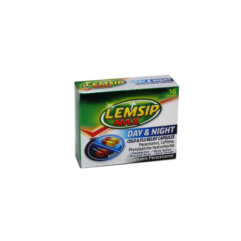 LEMSIP MAX COLD & FLU DAY & NIGHT CAPS (16S)