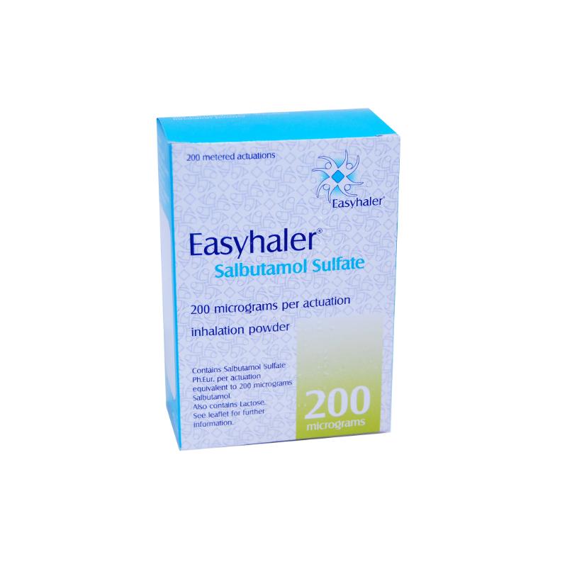 EASYHALER SALBUTAMOL INHALATION POWDER 200MCG (200)