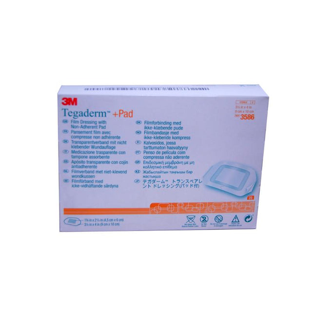 TEGADERM + PAD DRESSING 9 X 10CM (25)