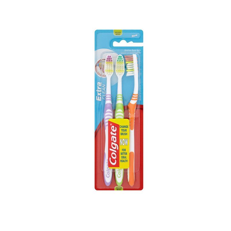 Colgate Extra Clean Medium Toothbrush (3 Pack)