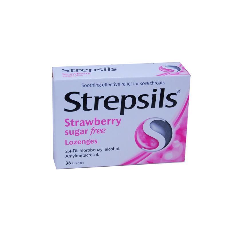 STREPSILS STRAWBERRY SUGAR FREE (36)