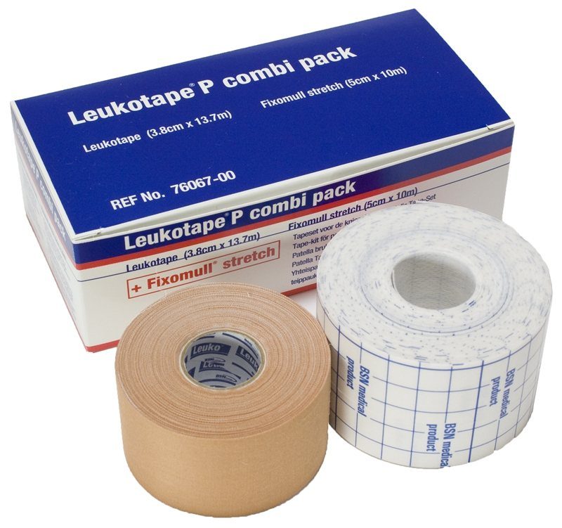 Leukotape P Combi Pack – Leukotape & Fixomull Sports Strapping Kit patella tracking