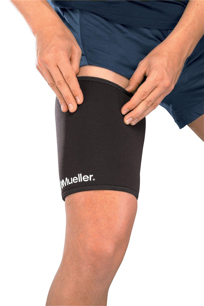 Neoprene Blend Thigh Sleeve – Compression Support Hamstring & Quad Strain