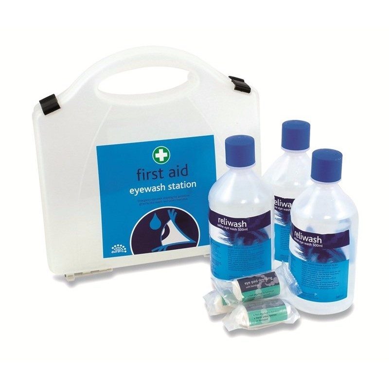 Reliwash Eye Wash Station – Emergency Eye Wash Kit Workplace & First Aid