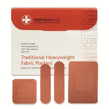 Dependaplast Fabric Plasters – Flexible Fabric First Aid Plasters Cuts & Wounds