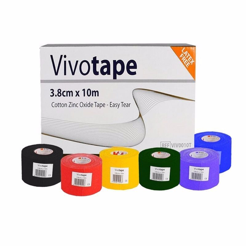 Vivomed Vivotape Zinc Oxide Tape - Coloured Sock Tape - 6 colours available