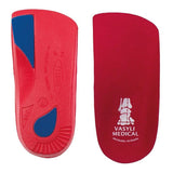 Vasyli Red 3/4 Length Custom Orthotics - VOL Orthotics