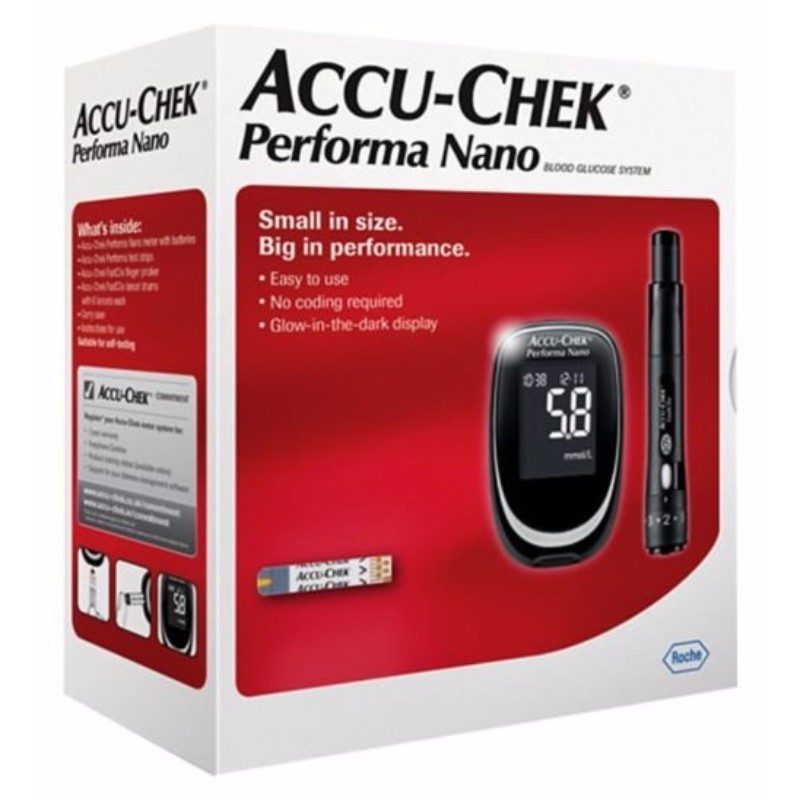 Accu Check Machine Roche Roche Accu-Chek Performa Nano Blood Glucose Monitor – Diabetes Testing ...