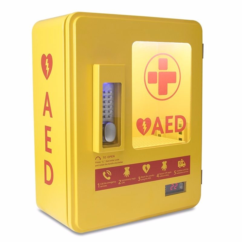 Reliance Medical Heated Outdoor Metal AED (defibrillator) Wall Cabinet
