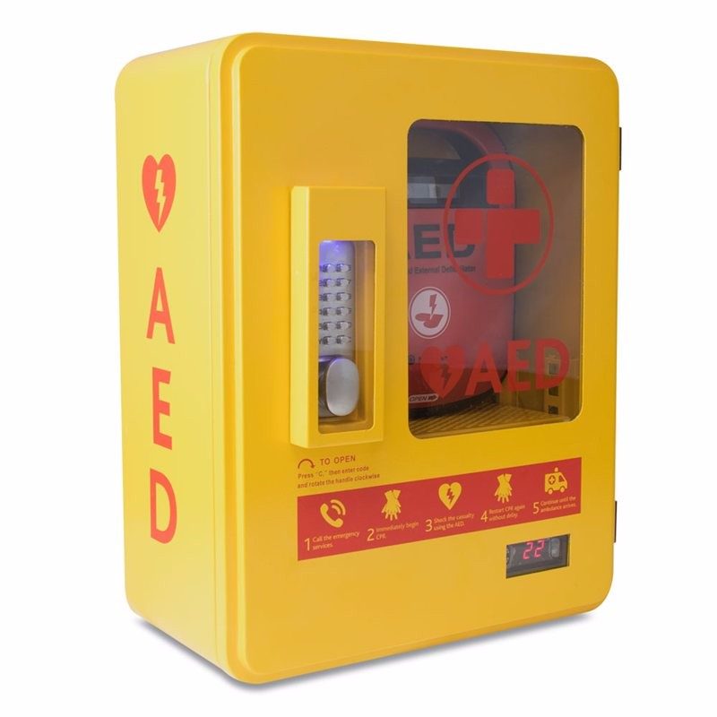 Reliance Medical Heated Outdoor Metal AED (defibrillator) Wall Cabinet