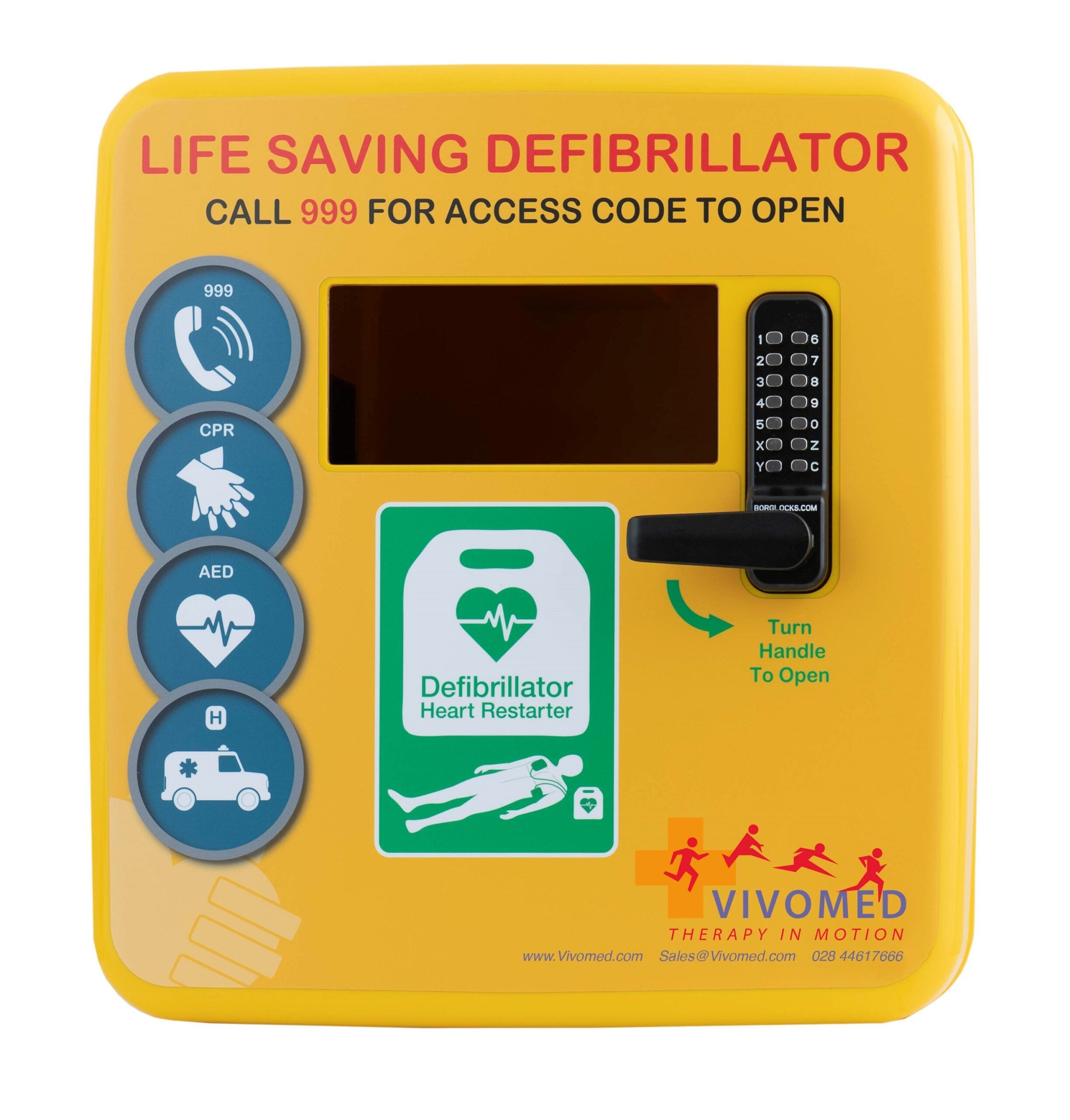 Vivomed Outdoor Polycarbonate Defibrillator Cabinet