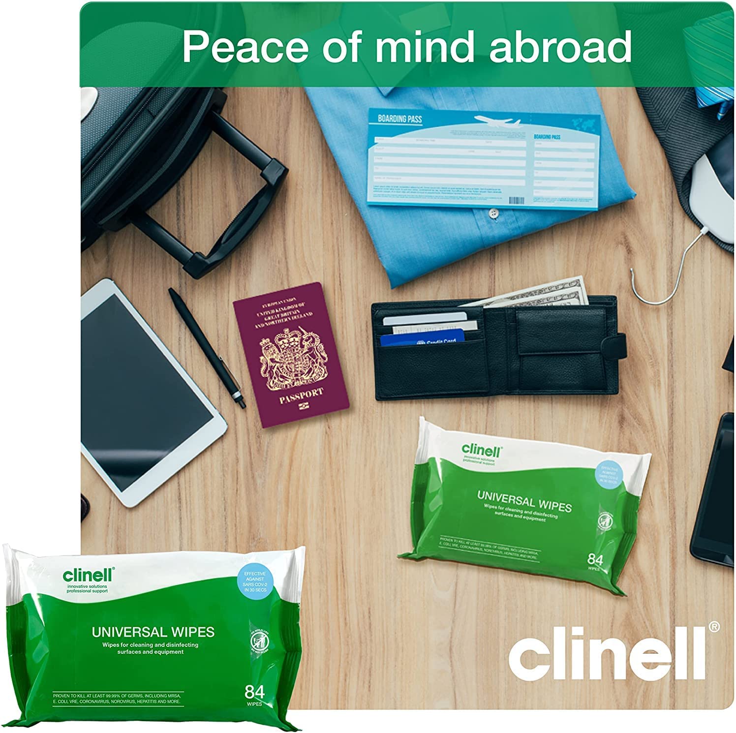 Clinell Universal Sanitising Wipes - pack of 40