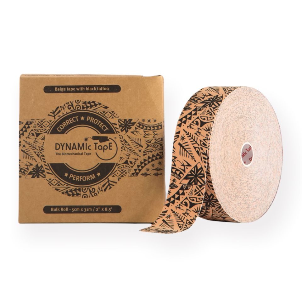 Dynamic Tape Beige with black tattoo