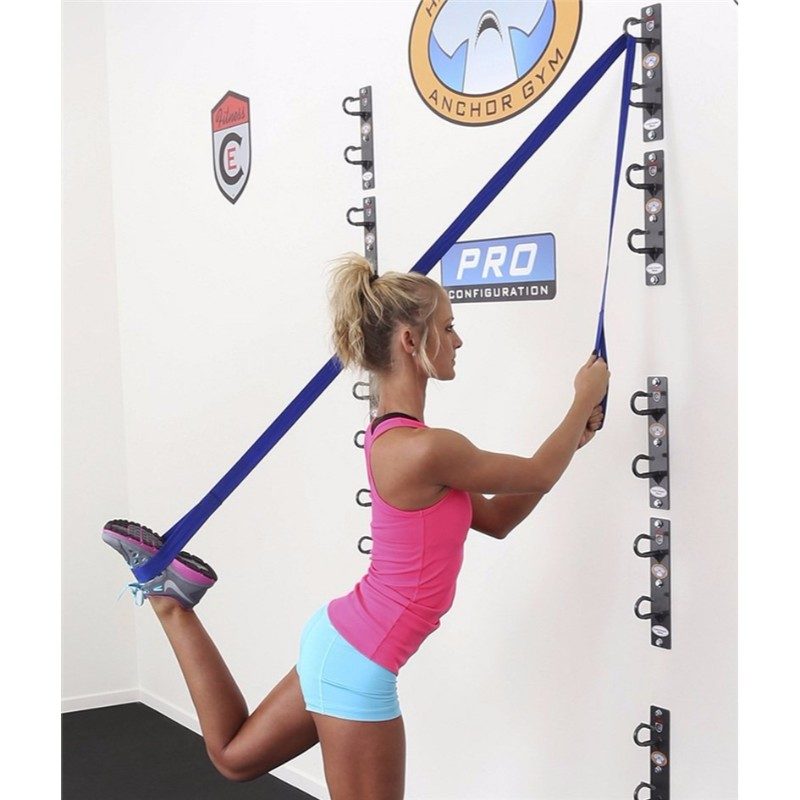 Hammer Head Anchor Gym Yoga Stretch Strap Combo