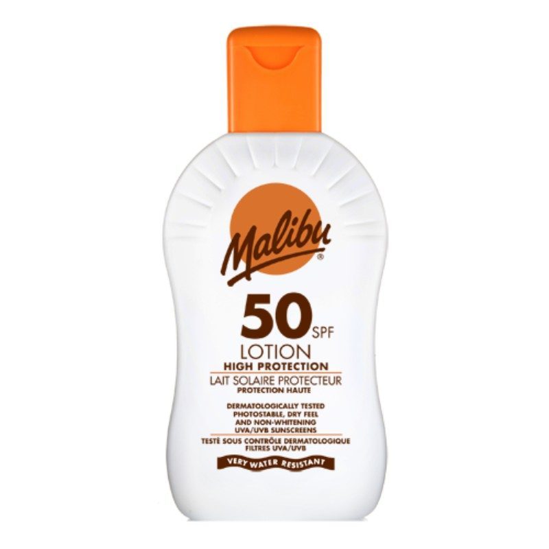 Malibu SPF50 Sunscreen / Suntan Lotion - 200ml