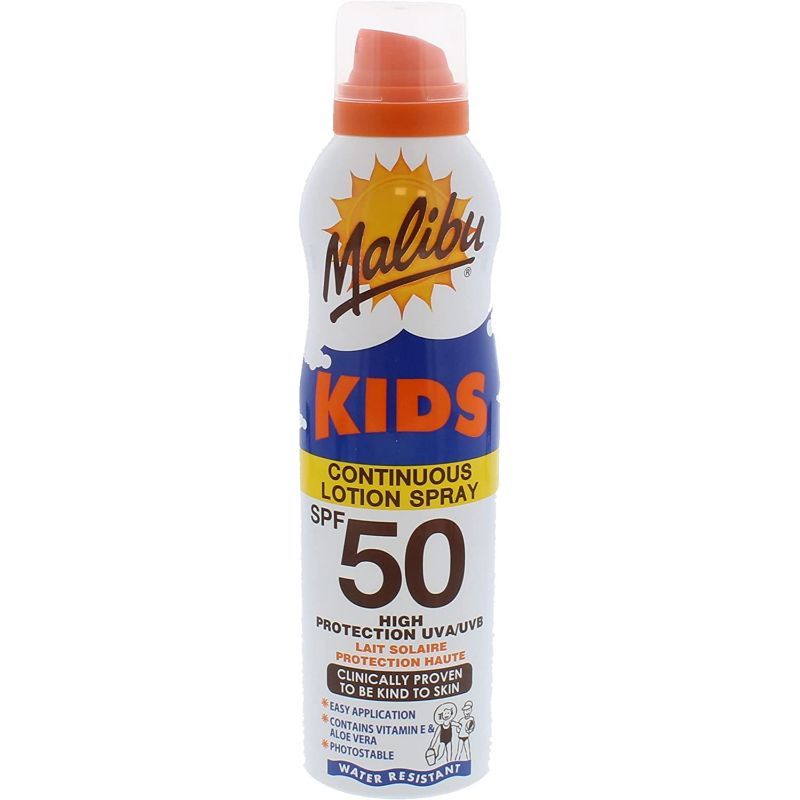 Malibu Kids High Protection Water Resistant SPF 50 SunScreen