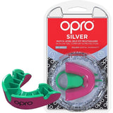 Opro Self-Fit Mouth guard silver unisex pink/green  10+