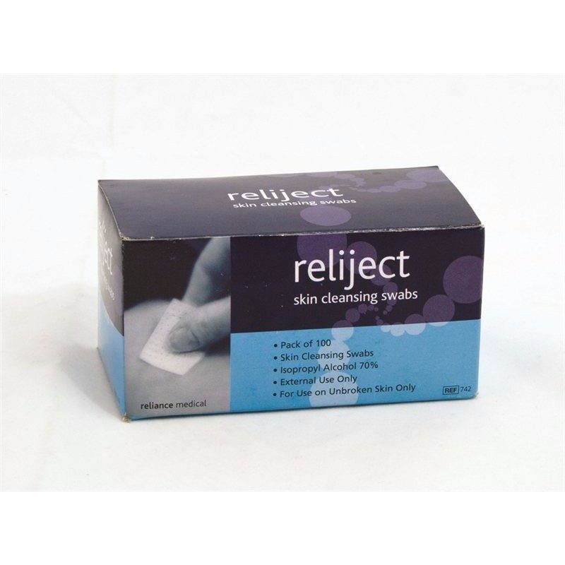 Reliance Medical Reliject Skin Cleansing Swabs
