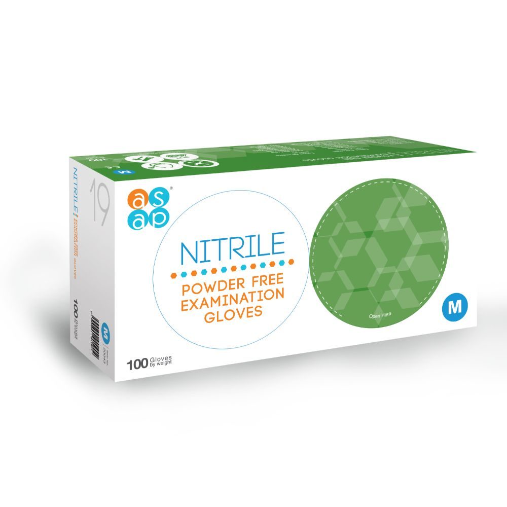 ASAP Blue Nitrile Gloves - box of 100