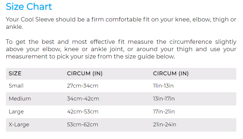 CoolSleeve - hot and cold therapy compression sleeves